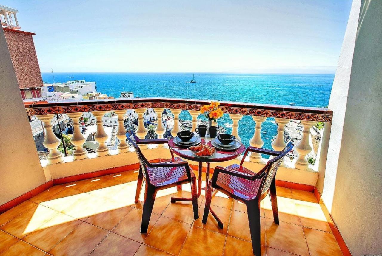 FRONT LiNE OCEAN ViEW 2BeD Wi-Fi YOUR HOLiDAY HOME Puerto de Santiago  Exterior foto
